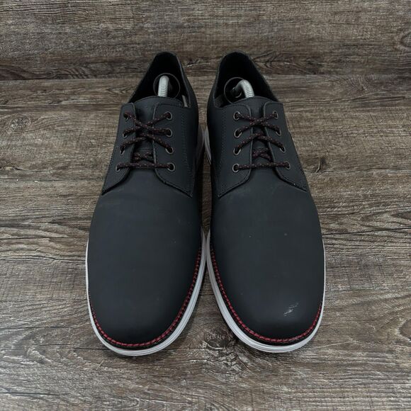 Cole Haan Original Grand Oxford Shoes Men\'s 11.5 Black Leather Sneakers C27997